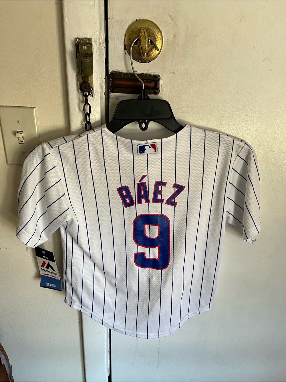Javier Baez Chicago Cubs Majestic MLB YOUTH Jersey 5/6